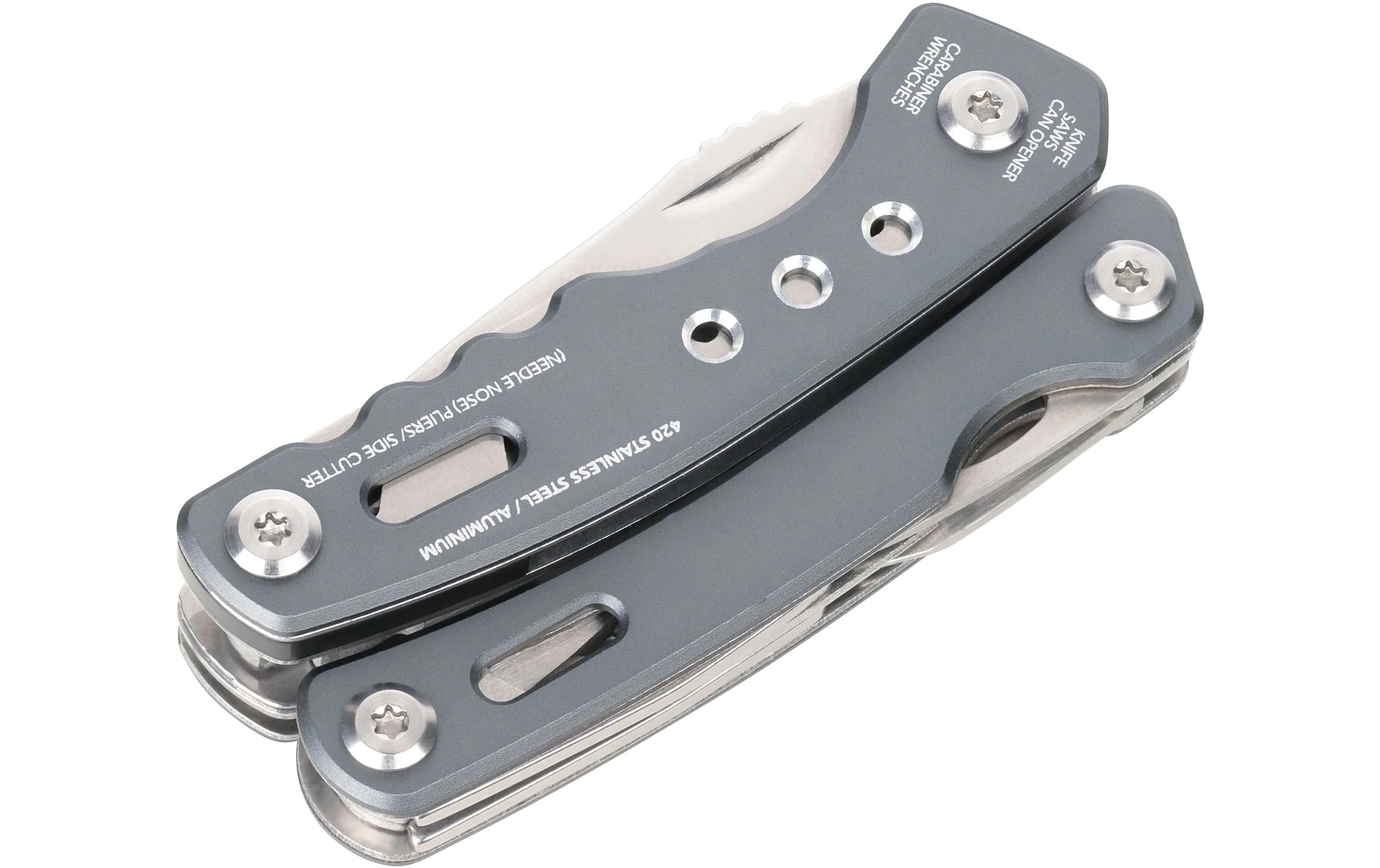 Troika Taschenmesser Rucksack Tool mit 15 Funktionen Grau