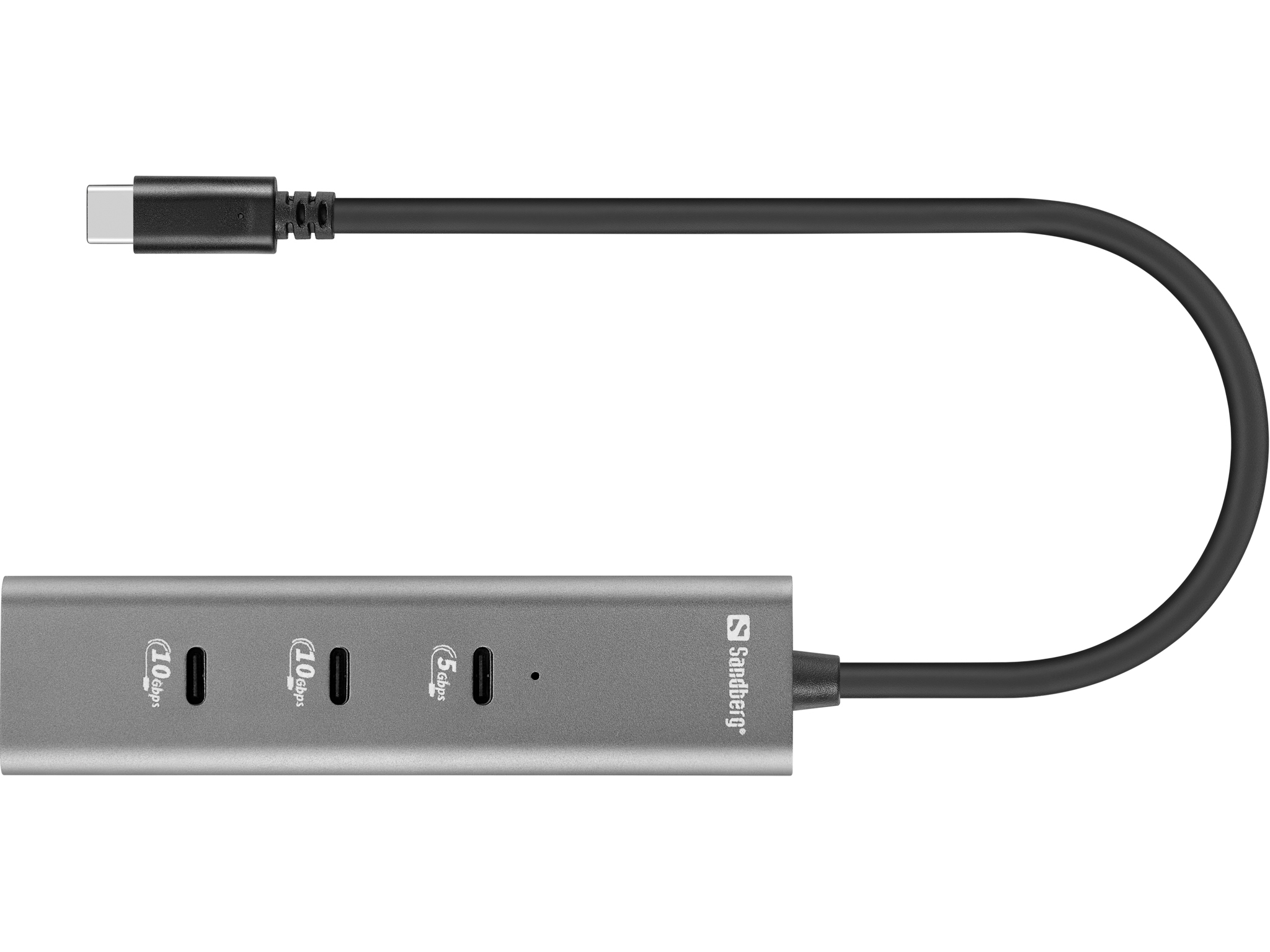 Sandberg 5-in-1 MediaDock Dockingstation 100 W Grau