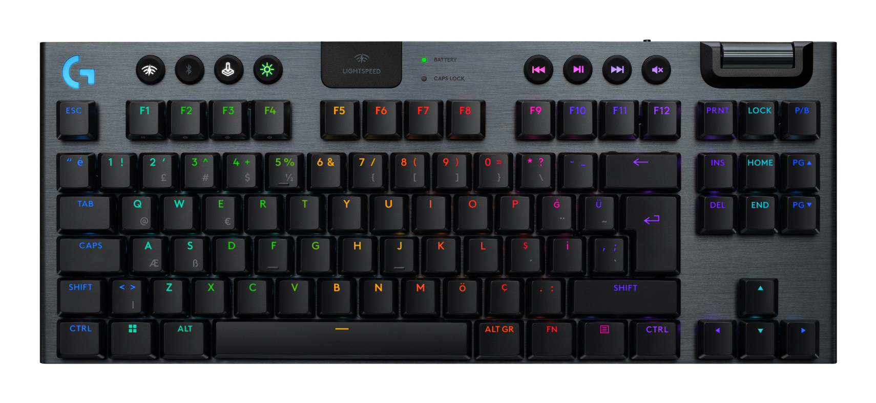 Logitech G G915 X Mechanische Gaming-Tastatur LIGHTSPEED TKL QWERTY US International Schwarz
