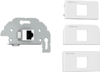 Kindermann 7456000523 RJ-45 Grau - Weiß Steckdose (7456000523)