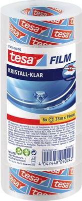 tesa C+C 57418-00000-02 Klebefilm Transparent (L x B) 33 m x 19 mm 6 Rolle(n) (57418-00000-02)