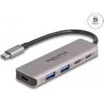 DeLOCK USB 5 Gbps 2 Port USB Type-C™ und 2 Port Typ-A Hub mit USB Type-C™ Anschluss (64239)