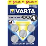 Varta CR2032. Batterietechnologie: Lithium, Batterie Formfaktor: Knopf/Münze, Batteriespannung: 3 V. Höhe: 3,2 mm, Durchmesser: 2 cm, Gewicht: 3 g (6032101415)