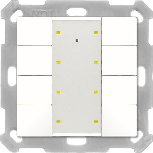 MDT technologies Taster Plus 55 8-fach, Reinweiß mat BE-TA55P8.02 (BE-TA55P8.02)
