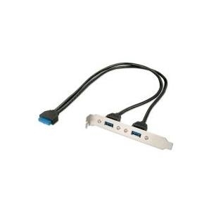 Lindy 2 Port USB3.0 PC Back Plate (33096)