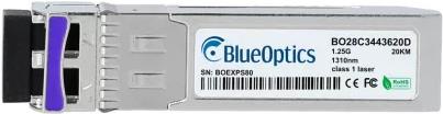 Kompatibler Huawei 02310TEE BlueOptics BO28C4334620D cSFP Transceiver, LC-Duplex, 1000BASE-2BX-D, Singlemode Fiber, TX:1490nm/RX:1310nm, 20KM, 0°C/+70°C, DDM (02310TEE-BO)