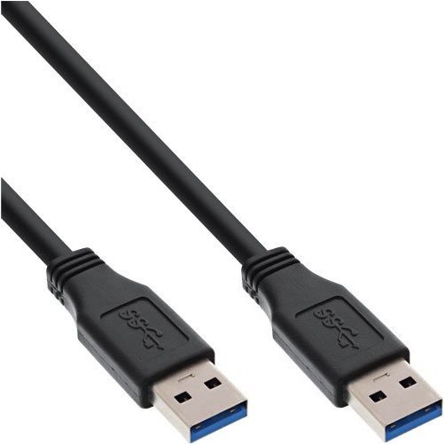INLINE USB 3.0 Kabel A an A schwarz 1m