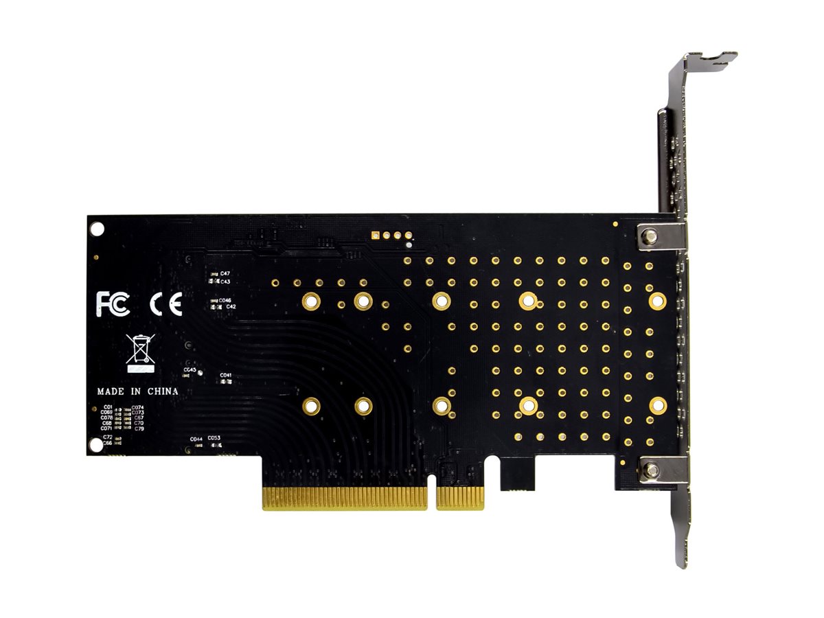 InLine PCIe 3.0 Karte zu 2x intern NVMe M.2 Key M – Bifurcation x8