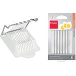 metaltex Eierschneider Nizzarda, weiß Farbe: silber/weiß, Material: PP Sockel, Edelstahl - 1 Stück (204500080)