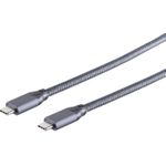 S/CONN maximum connectivity USB Kabel 3.2 USB Typ C Stecker auf USB Typ C Stecker, Gen 2, 5m (13-47050)