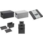 NHG Aufbewahrungsbox VEGA FELT STORAGE, Filz, S, hellgrau meliert, Material: Filz aus recyceltem PET, 1.100 g/qm, - 1 Stück (53830801)