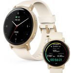 Hama Smartwatch Arion, GPS, AMOLED 43 mm, IP68 + 3 ATM, Telefonfunktion, Gold (00178664)