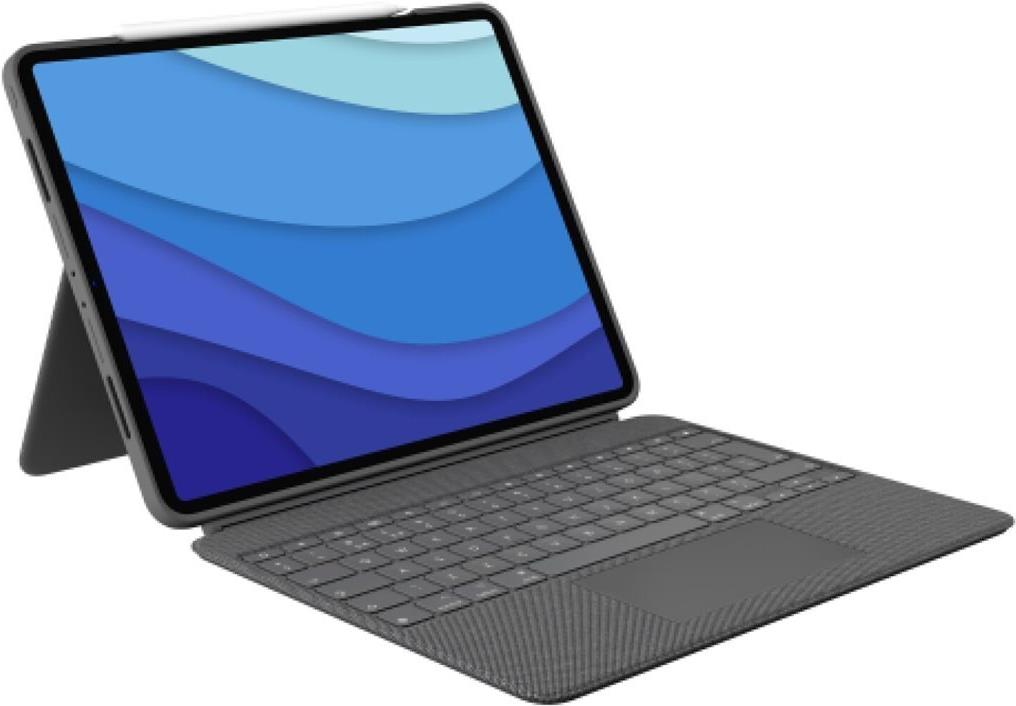 Logitech Combo Touch Tastatur-Case mit Trackpad für Apple 11" iPad Pro (M4) QWERTZ Schweiz Graphite