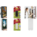 3M Command™ Bilder-Montage Strips Schwarz Inhalt: 4 Paar (17206BLKFGN)