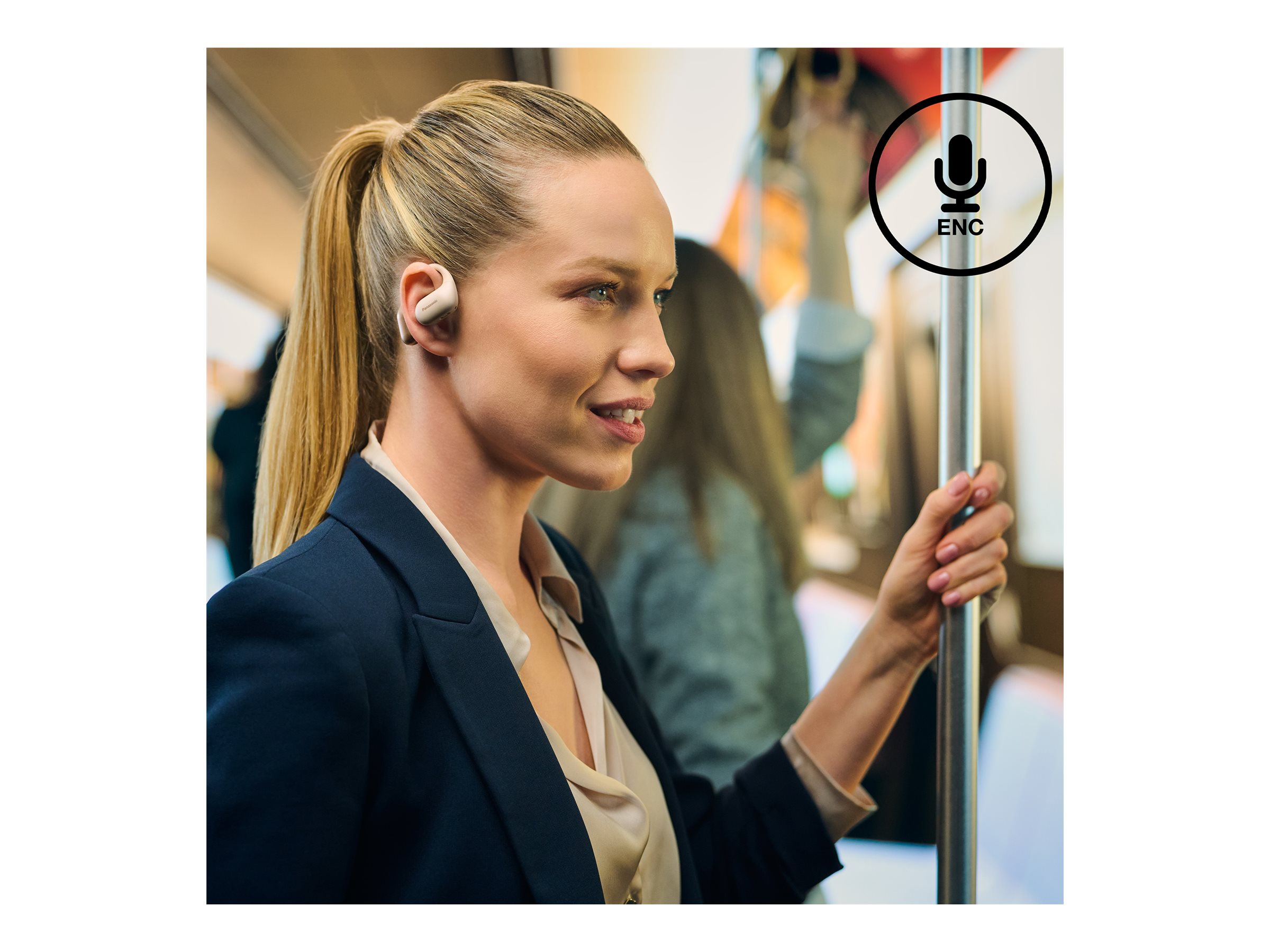 Panasonic RB-F10DE Open-Ear True Wireless-Kopfhörer Beige