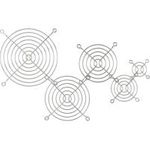 InLine® Lüftergitter Metall, verchromt, 80x80mm (33378)