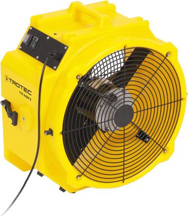 TROTEC TTV 4500 S - Axialventilator (Luftmenge max. 5.000m³/h | 130Pa Luftdruck | 2 Gebläsestufen | stapelbar) (1510000013)