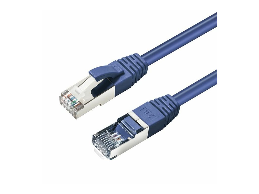 MicroConnect MC-SFTP6A005B Patchkabel 0,5 m Cat6a S/FTP Blau