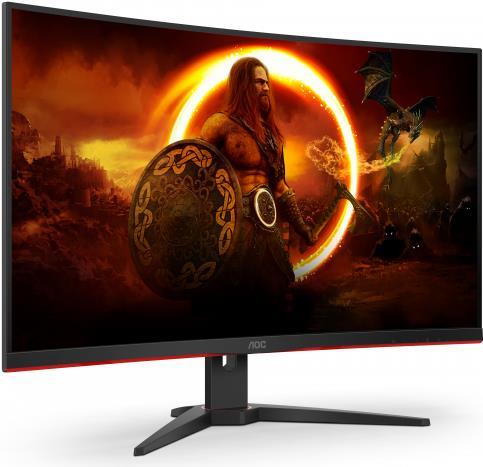 AOC Gaming CQ32G2SE/BK LED display 80 cm (31.5" ) 2560 x 1440 Pixel 2K Ultra HD Schwarz - Rot [Energieklasse G] (CQ32G2SE/BK)