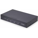 StarTech.com 4-Port KM Switch with Mouse Roaming, USB Switch for Keyboard/Mouse, 3.5mm and USB Audio, Peripheral Sharing for 4 Computers, USB 3.0 Switcher, TAA Compliant (P4A20132-KM-SWITCH)