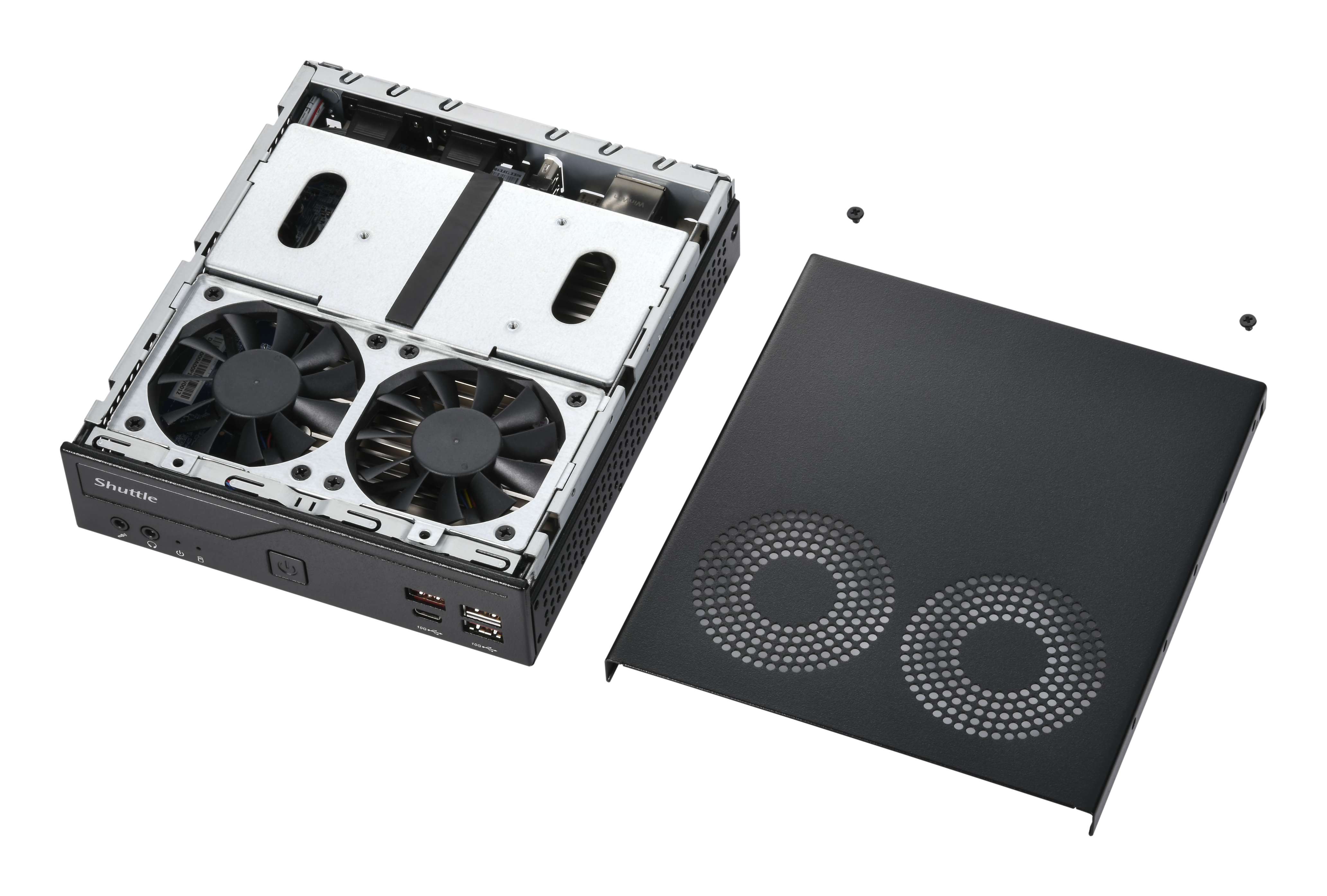 Shuttle XPC slim Series DB860 Barebone Intel B860 LGA 1851 SO-DIMM DDR5 96 GB RAM Schwarz