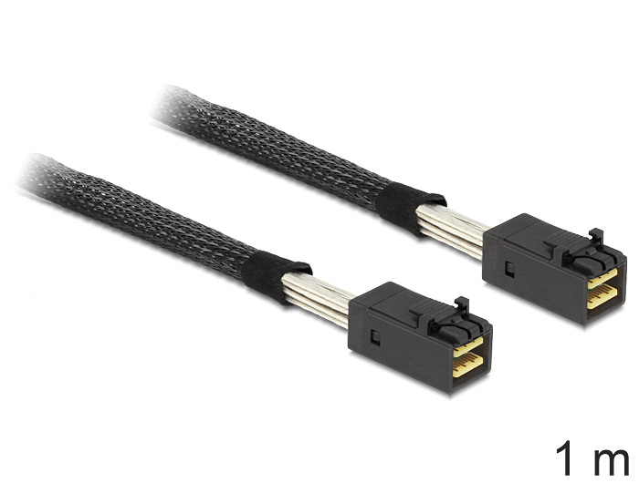 Delock 83387 Internes SAS-Kabel 1 m Schwarz