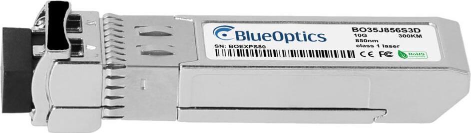 Evertz Scorpion SFP10G-TR85-A kompatibler BlueOptics© SFP+ Transceiver für Multimode 10 Gigabit Highspeed Datenübertragungen in Glasfaser Netzwerken. Unterstützt 10 Gigabit Ethernet, Fibre Channel oder SONET/SDH Anwendungen in Switchen, Routern, Storage S (SFP10G-TR85-A-BO)