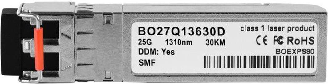 Kompatibler Alcatel-Lucent SFP28-25G-ERL BlueOptics© SFP28 Transceiver, LC-Duplex, 25GBASE-ERL, Singlemode Fiber, 1310nm, 30KM, DDM, 0°C/+70°C (SFP28-25G-ERL-30-AL-BO)