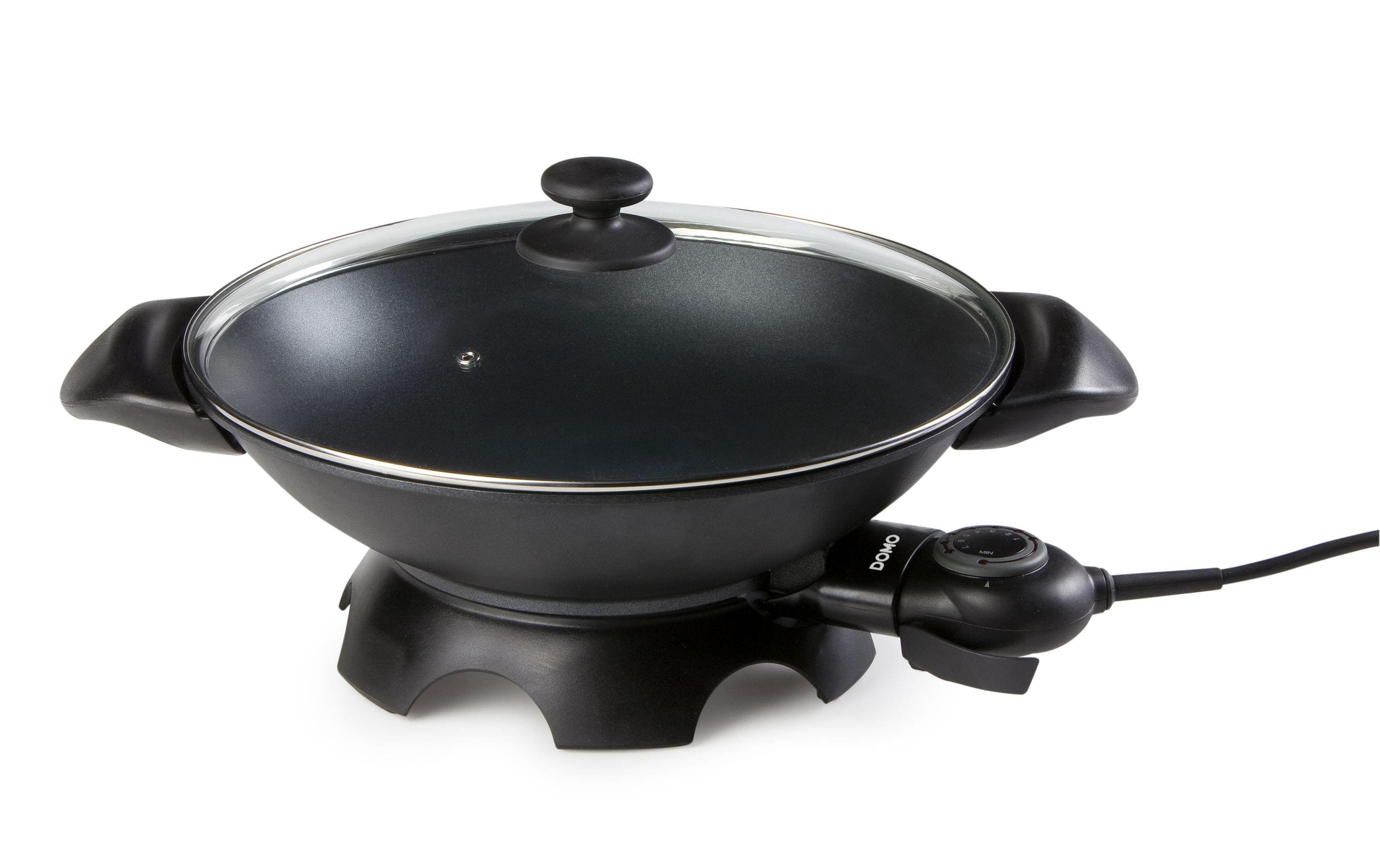 Domo DO8708W Elektrischer Wok 5 Liter Schwarz