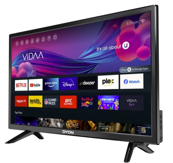 Dyon Smart 24 VX LED-TV 24" HD Ready Smart-TV WLAN Schwarz