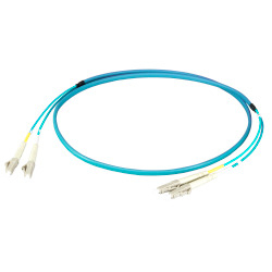 EFB Elektronik Duplex Jumper LC-LC OM3 LSZH 0,5 m aqua
