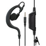 HYTERA C Stil Ohrhörer mit in line Mic PTT 3,5mm 4 section single pin für PDM680 PNC460 PNC550 PNC560 (EHS24)