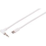 S/CONN maximum connectivity Audiokabel, 3.5mm Winkel-gerade Stecker, analog, weiß, 3m (14-08046)