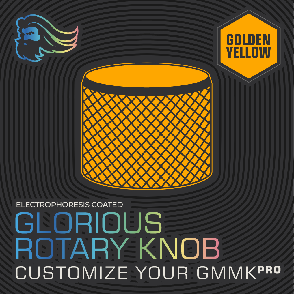 Glorious Gaming Rotary Knob für GMMK Pro, 14,5 mm, Gelb