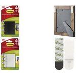 3M Command™ Bilder-Montage Strips Schwarz Inhalt: 4 Paar (17202BLKFGN)