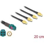 Delock Kabel Mini FAKRA Z Buchse quad zu 4 x SMA Buchse B-Typ (90143)