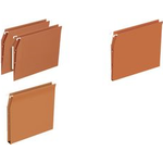 ELBA Dossiers suspendus DEFI FLEX, pour armoire, fond 15 mm orange, carton kraft 230 g/m2, entr'axe: 330 mm, barrette - 1 Stück (400126816)