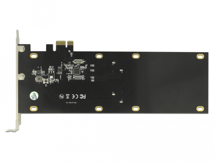 Delock PCI Express x1 Karte für 2 x SATA HDD / SSD Schwarz