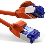 InLine® Patchkabel Slim, Cat.6A, S/FTP, TPE (LSZH) flexibel, PoE, rot, 2m (74902R)