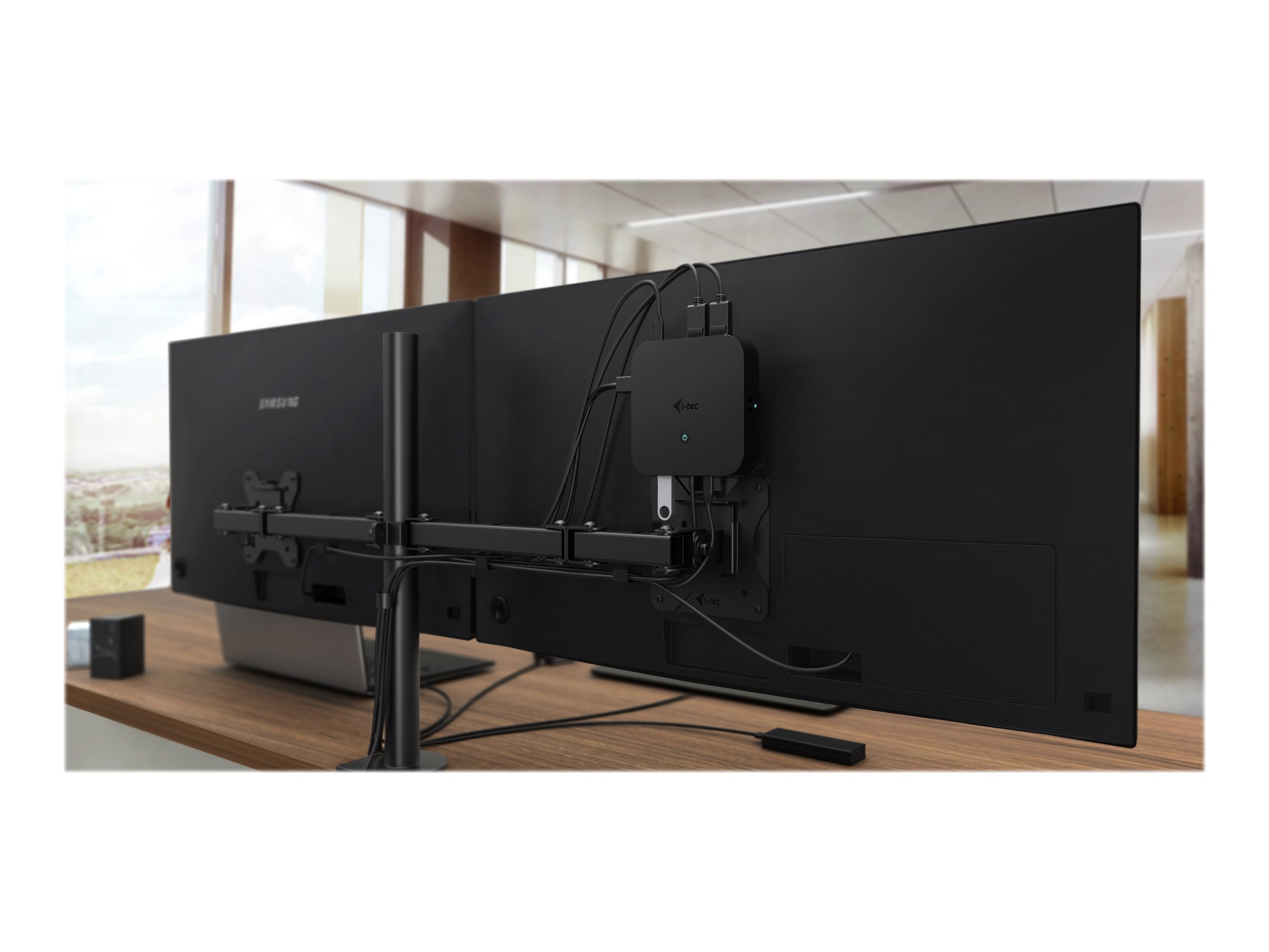 i-Tec USB-C Dual Display Docking Station with Power Delivery Schwarz
