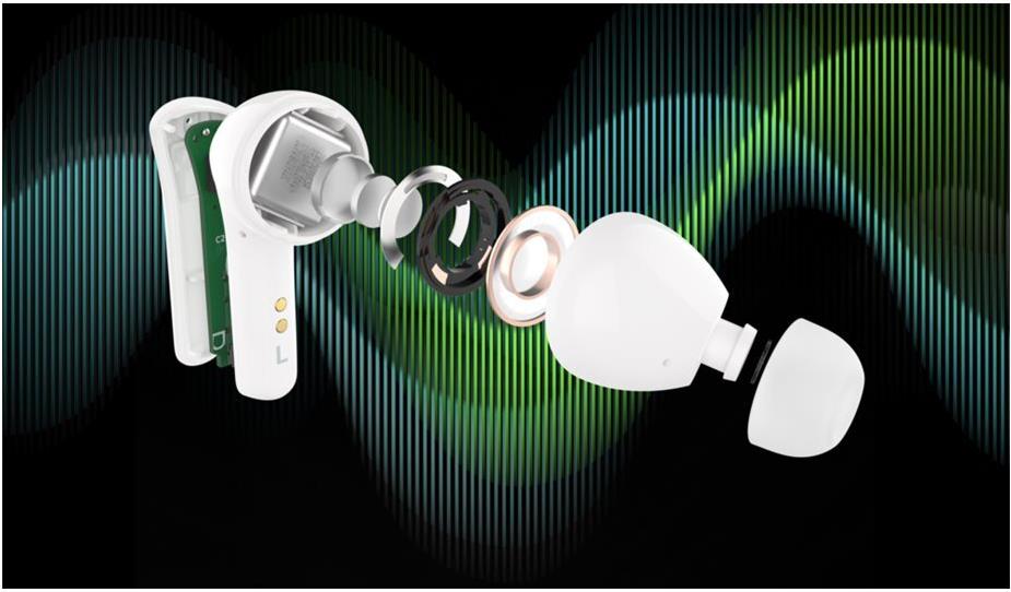 Belkin SoundForm Motion True Wireless Kopfhörer ANC 9 h Weiß