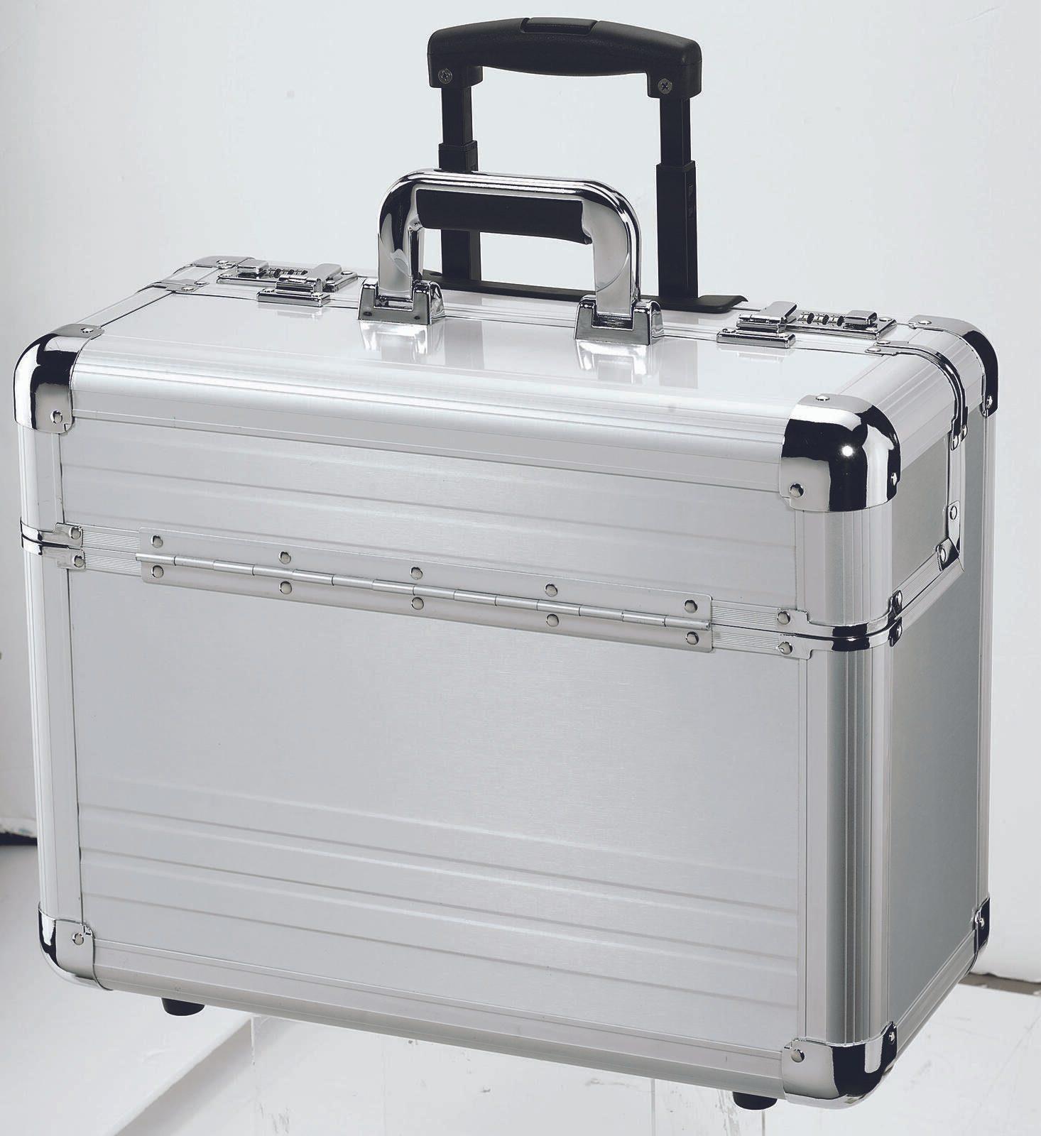 ALUMAXX OMEGA Pilotenkoffer Aluminium 48 × 38 × 23 cm Silber