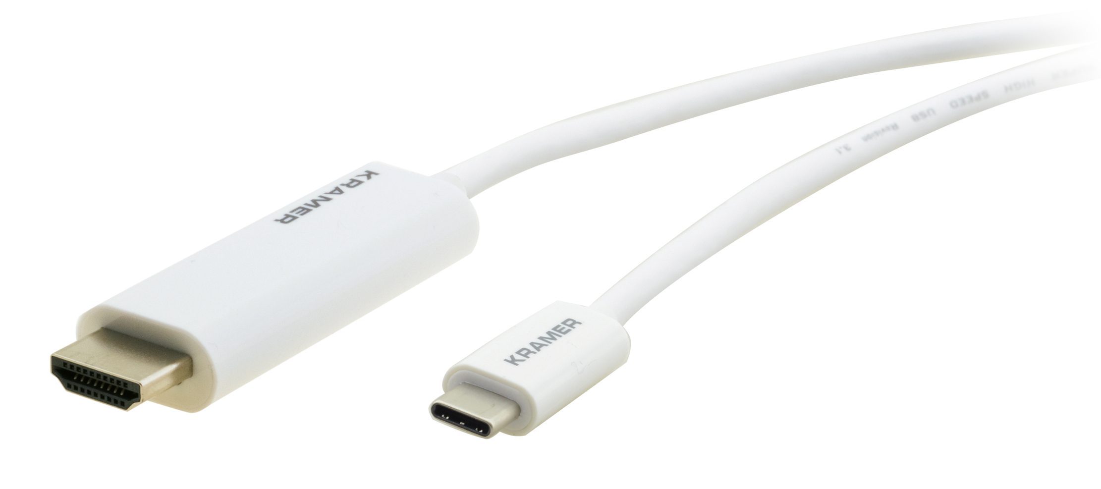 Kramer C-USBC/HM-10 Adapterkabel USB Typ-C auf HDMI 3,04 m 4K60Hz Weiß