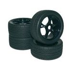 Reely 1:8 Buggy Kompletträder Street 5-Speichen Schwarz 4 St. (MV0931BB2)