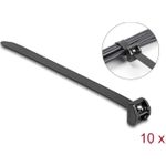 Delock Kabelbinder mit Metallzunge L 457 x B 12,7 mm 10 Stück schwarz (19730)