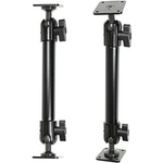 Brodit Sockelhalterung, 10 Sockelhalterung, 25,40cm (10"), Gesamtlänge: 251 mm, mit Kugel und Flügelmutter, AMPS-Löcher (202020)