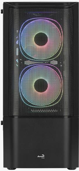 AeroCool Quantum Mesh - MDT - ATX - Seitenteil mit Fenster (gehärtetes Glas) - no power supply (ATX) - Schwarz - USB/Audio (ACCM-PV31033.11)