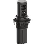 BACHMANN ELEVATOR2 1xCEE7/3 2xEuro, Edelstahl-Optik 2,0 m AEH (BM0020489)