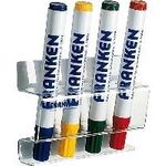 FRANKEN Markerhalter fuer 4 Marker magnetisch aus Acryl transparent (Z1981)
