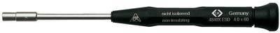 C.K. ESD Steckschlüssel-Schraubendreher Schlüsselweite (Metrisch): 4.5 mm Klingenlänge: 60 mm (T4840XESD45)